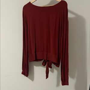 Elegant Red Women's Top